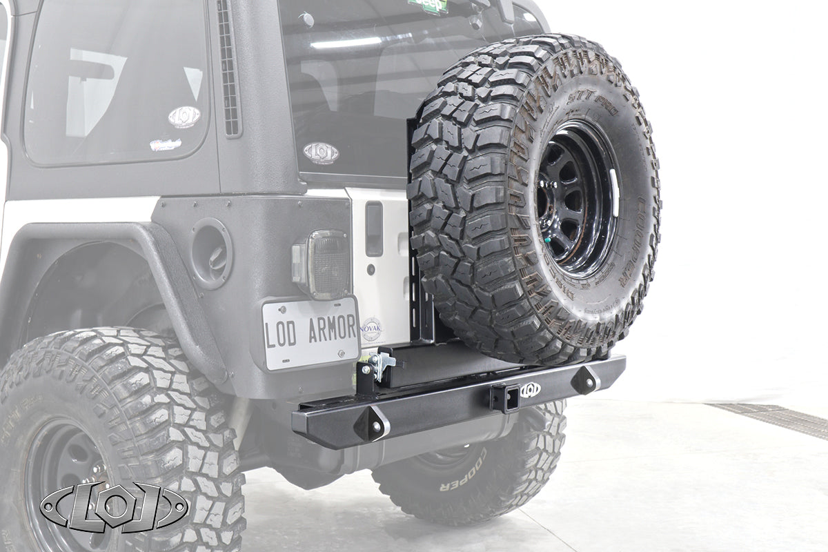 LoD Offroad JBC9621 - TJ/LJ/YJ Dest Xped RB w/ Tire Carrier 1