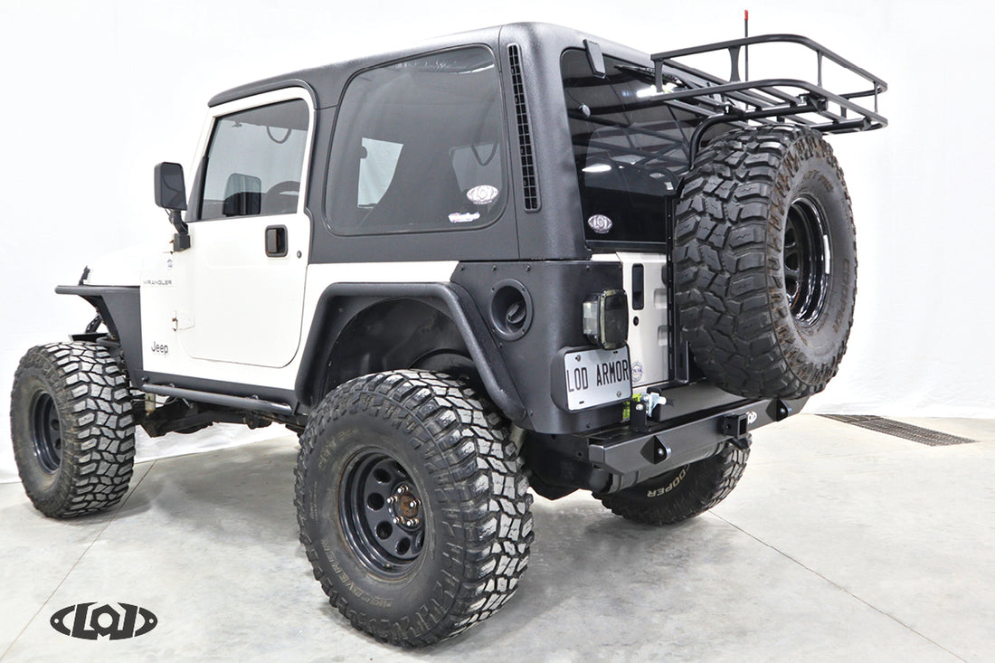 LoD Offroad JBC9621 - TJ/LJ/YJ Dest Xped RB w/ Tire Carrier 2