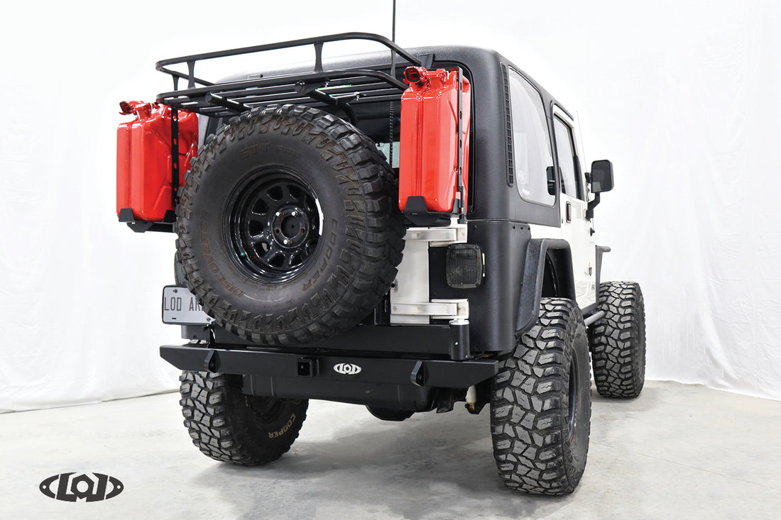 LoD Offroad JBC9621 - TJ/LJ/YJ Dest Xped RB w/ Tire Carrier 3