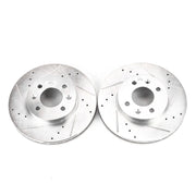 Power Stop JBR1159XPR 2006-2011 Hyundai Accent Disc Brake Rotor Set