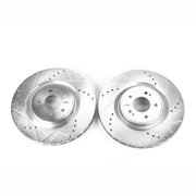 Power Stop JBR1317XPR 2008-2015 Mitsubishi Lancer Disc Brake Rotor Set