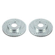 Power Stop JBR1765XPR 2020-2025 Nissan Versa Disc Brake Rotor Set