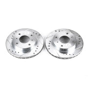 Power Stop JBR502XPR 1989-1996 Nissan 240SX Disc Brake Rotor Set