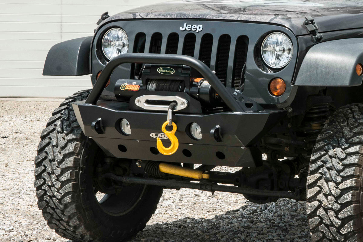 LoD Offroad JFB0703 - JK Destroyer Shorty Front Bumper w/ Bull Bar 3