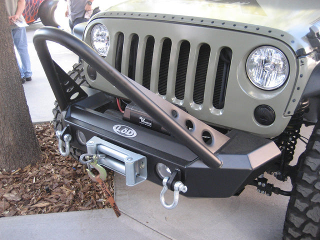 LoD Offroad JFB0761 - JK Signature Series Shorty Front Bumper w / Stinger Guard 3