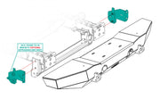 LoD Offroad JFT0701 - JK Frame Tie-in Bracket 2