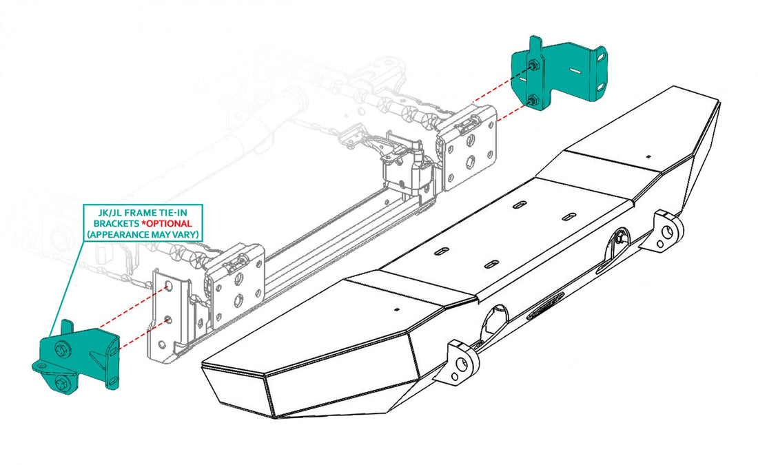 LoD Offroad JFT1801 - JL/JT Frame Tie-in Bracket 2