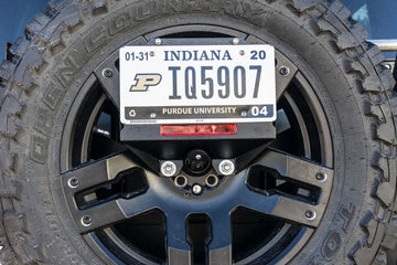 LoD Offroad JLP1811 - JL Dest Spare Tire License Plate Relo Kit 1