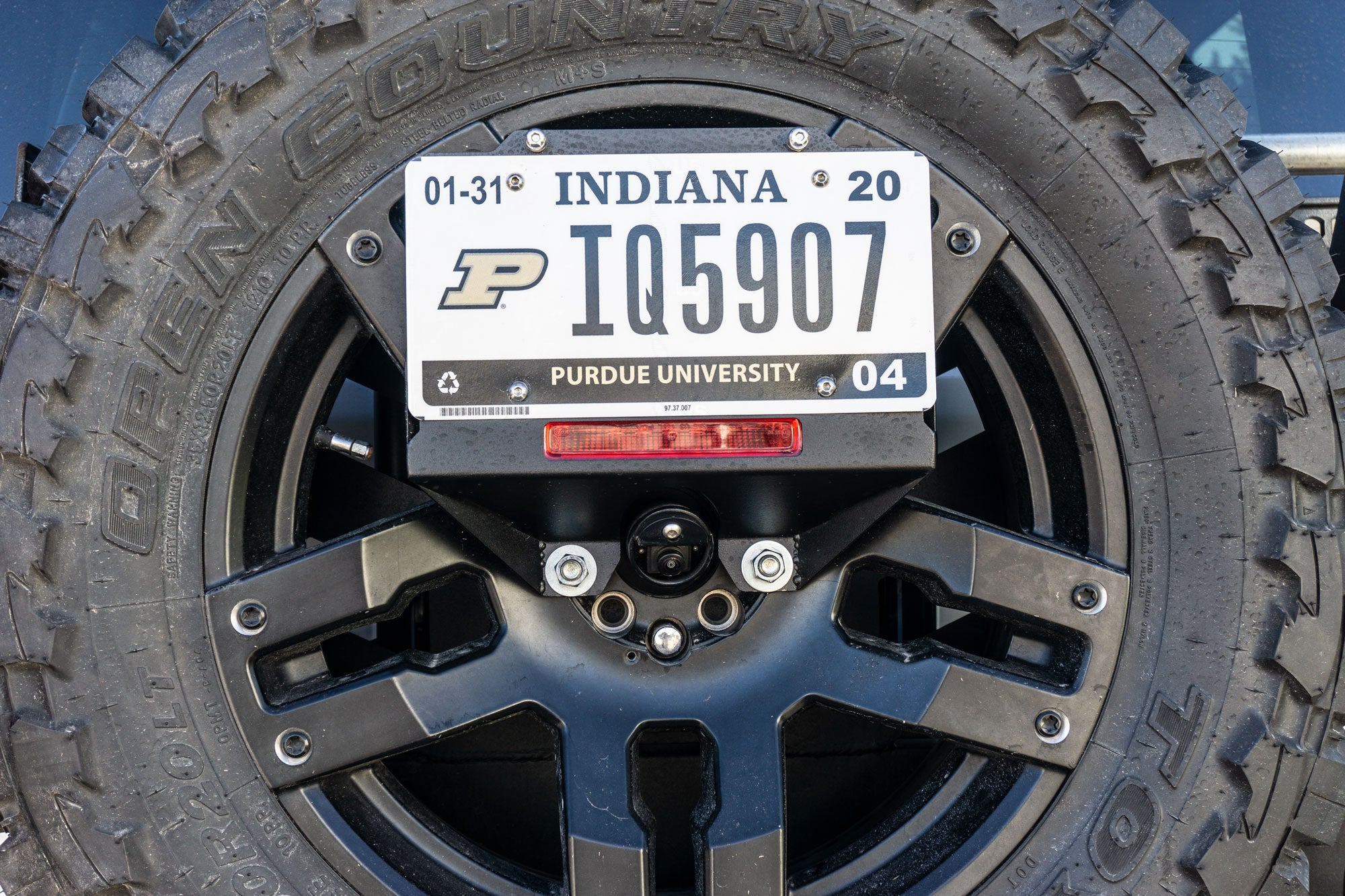LoD Offroad JLP1811 - JL Dest Spare Tire License Plate Relo Kit 1