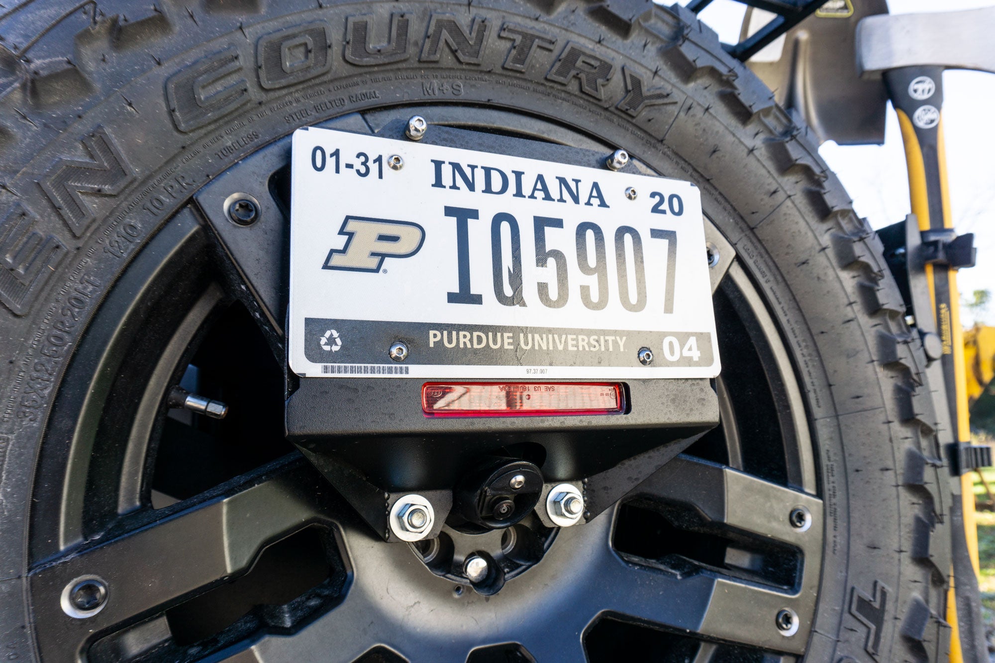 LoD Offroad JLP1811 - JL Dest Spare Tire License Plate Relo Kit 2