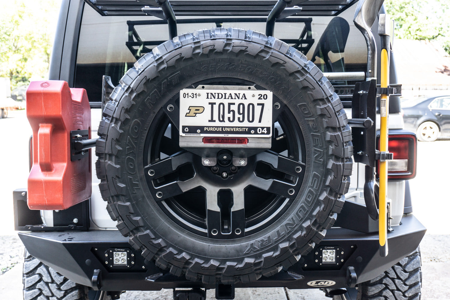 LoD Offroad JLP1811 - JL Dest Spare Tire License Plate Relo Kit 3