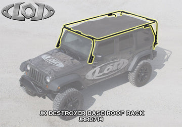 LoD Offroad Tools and Equipment LoD Offroad JRR0714 - JK Destroyer 4 Door Base Roof Rack