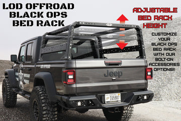 LoD Offroad JRR2021 - JT Black Ops Bed Rack 1