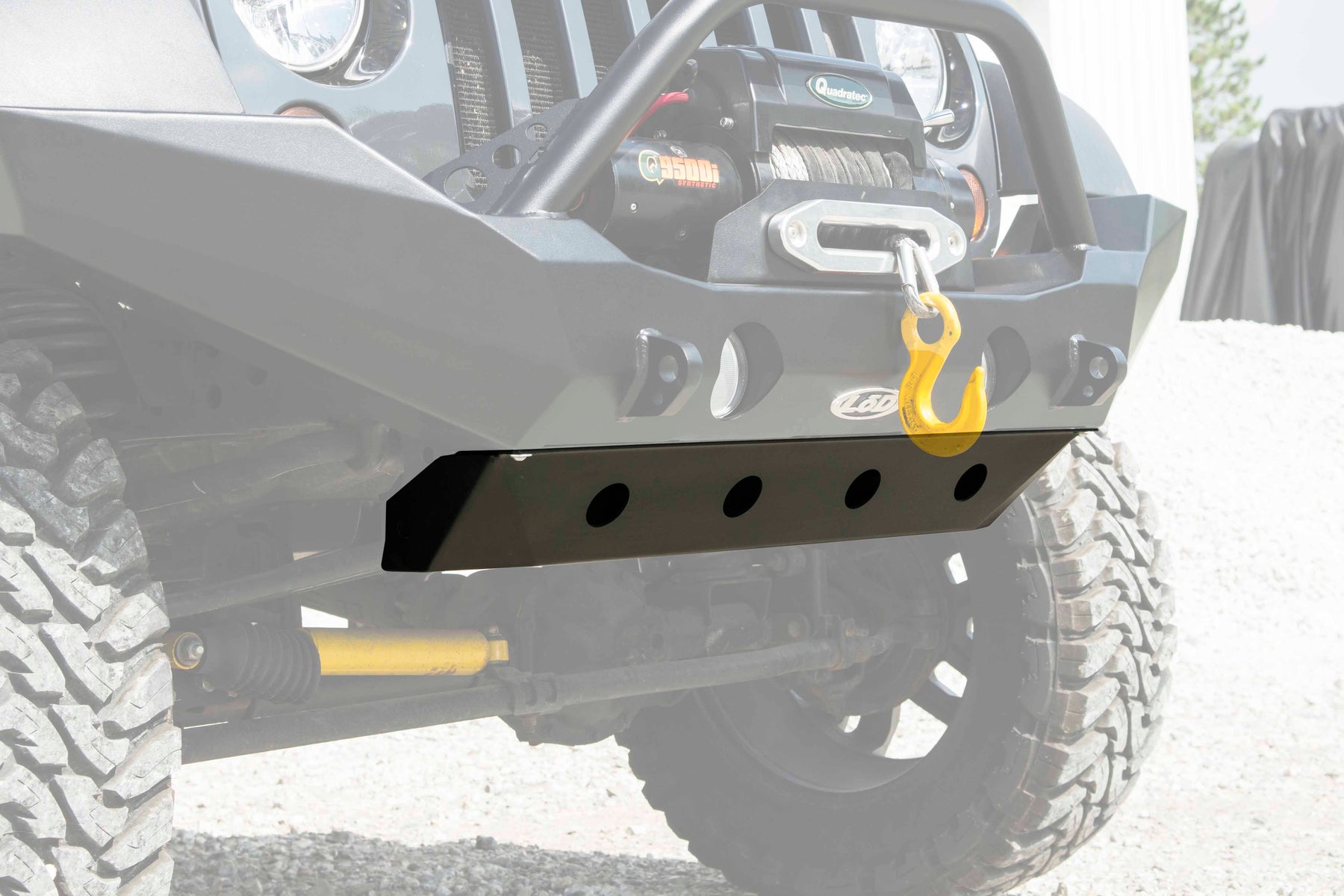 LoD Offroad JSP0701 - JK Destroyer Front Bumper Skid Plate 2