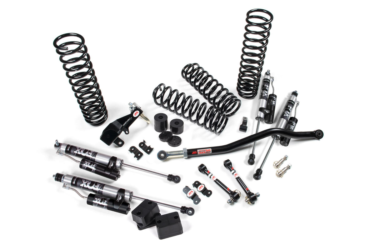 JKS Manufacturing JSPEC100KFA - 2007-2018 Jeep Wrangler JK J-Venture 4 Door 3.5 Inch Lift Kit w/ Fox Adventure Series Shocks JSPEC 1
