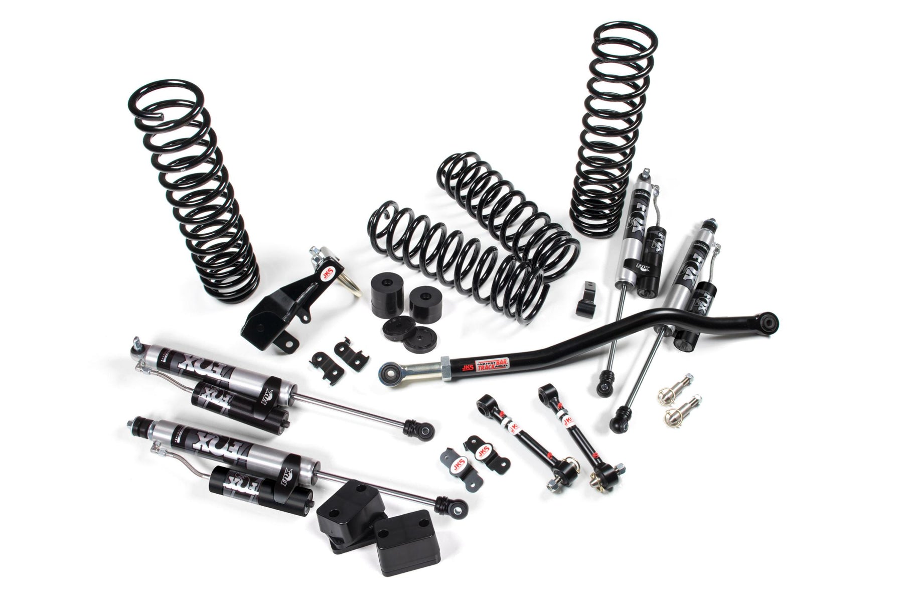 JKS Manufacturing JSPEC100KFA - 2007-2018 Jeep Wrangler JK J-Venture 4 Door 3.5 Inch Lift Kit w/ Fox Adventure Series Shocks JSPEC 1