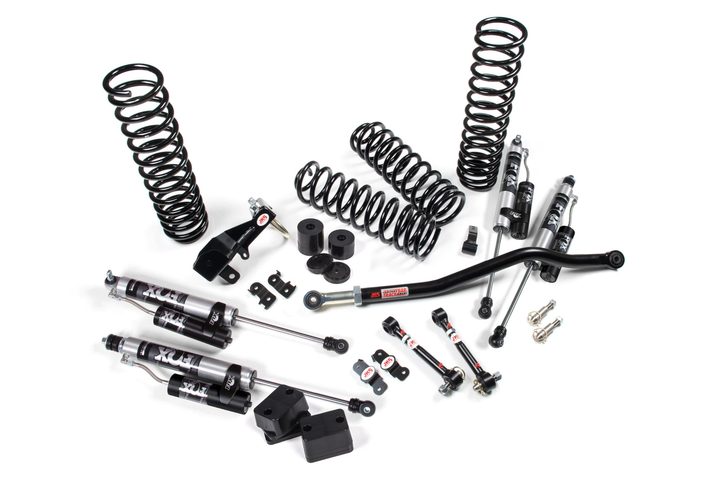 JKS Manufacturing JSPEC100KFP - 2007-2018 Jeep Wrangler JK J-Venture 4 Door 3.5 Inch Lift Kit w/ Fox 2.0 Performance Series Shocks JSPEC 1