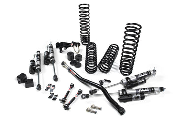 JKS Manufacturing JSPEC100KFR - 2007-2018 Jeep Wrangler JK 4 Door 3.5 Inch JSpec Lift Kit With Fox Remote Reservoir JSPEC