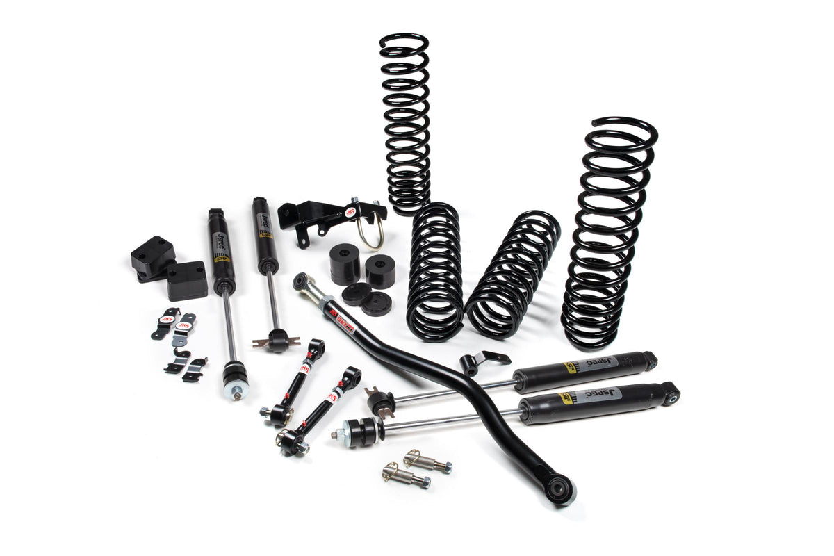 JKS Manufacturing JSPEC100K - 2007-2018 Jeep Wrangler JK J-Venture 4 Door 3.5 Inch Lift Kit w/ JSpec Shocks JSPEC 1