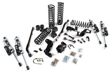 JKS Manufacturing JSPEC108KFR - 2007-2018 Jeep Wrangler JK 4 Door 3.5 Inch J Kontrol Lift Kit With Fox Remote Reservoir JSPEC