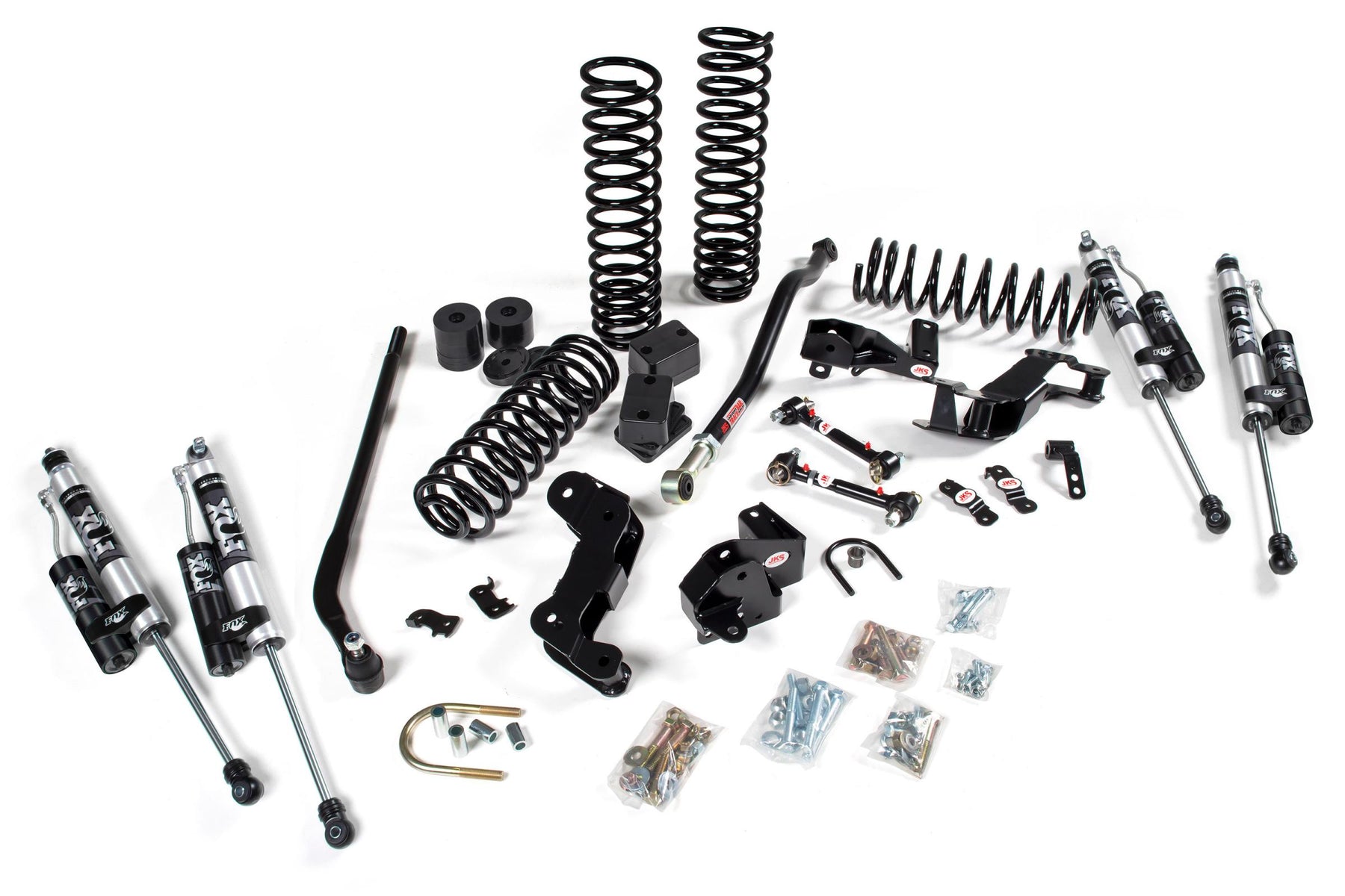 JKS Manufacturing JSPEC108K - 2007-2018 Jeep Wrangler JK J-Kontrol 4 Door 3.5 Inch Lift Kit w/ JSpec Shocks JSPEC