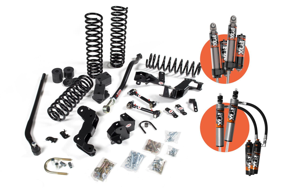 JKS Manufacturing JSPEC109PES - 2007-2018 Jeep Wrangler JK 2 Door 3.5 Inch J-Kontrol Suspension Lift Kit w/ Fox 2.5 Performance Elite Series R/R DSC Shocks 4WD JSPEC
