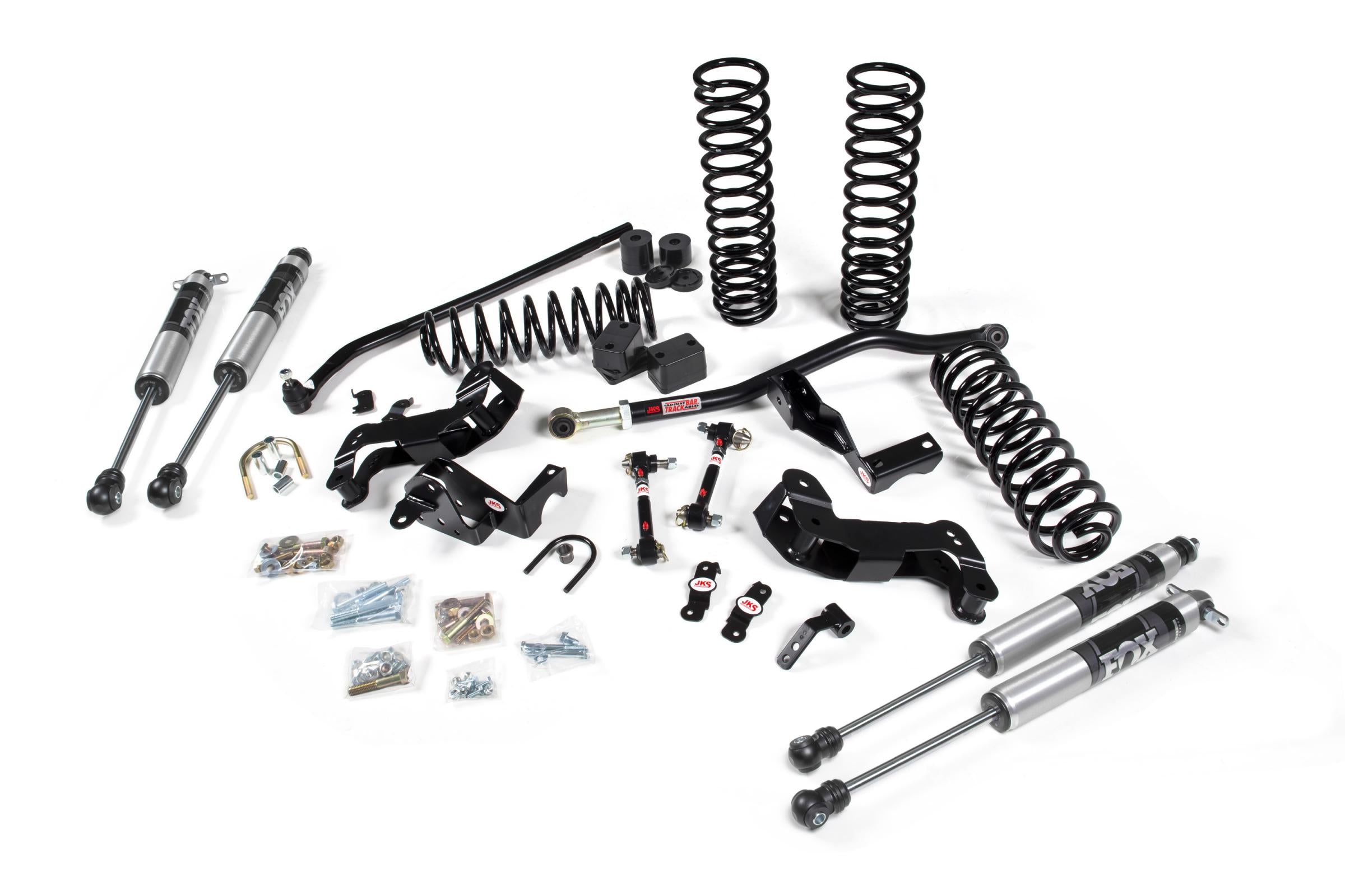JKS Manufacturing JSPEC113KFA - 2007-2018 Jeep Wrangler JK J-Konnect 4 Door 3.5 Inch Lift Kit w/ Fox Adventure Series Shocks JSPEC 1