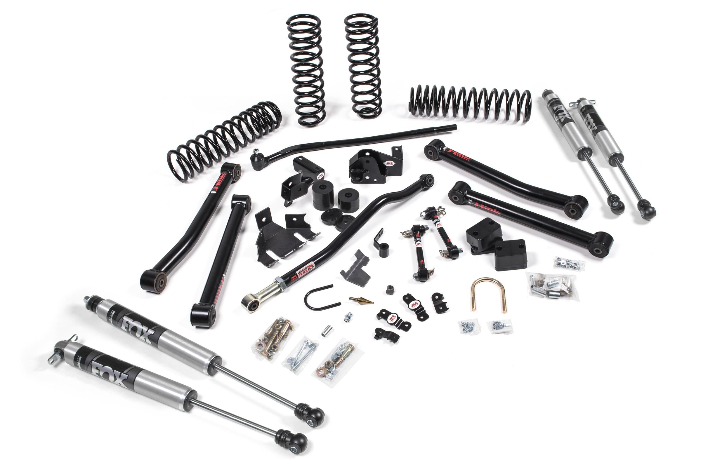 JKS Manufacturing JSPEC113KFA - 2007-2018 Jeep Wrangler JK J-Konnect 4 Door 3.5 Inch Lift Kit w/ Fox Adventure Series Shocks JSPEC 2