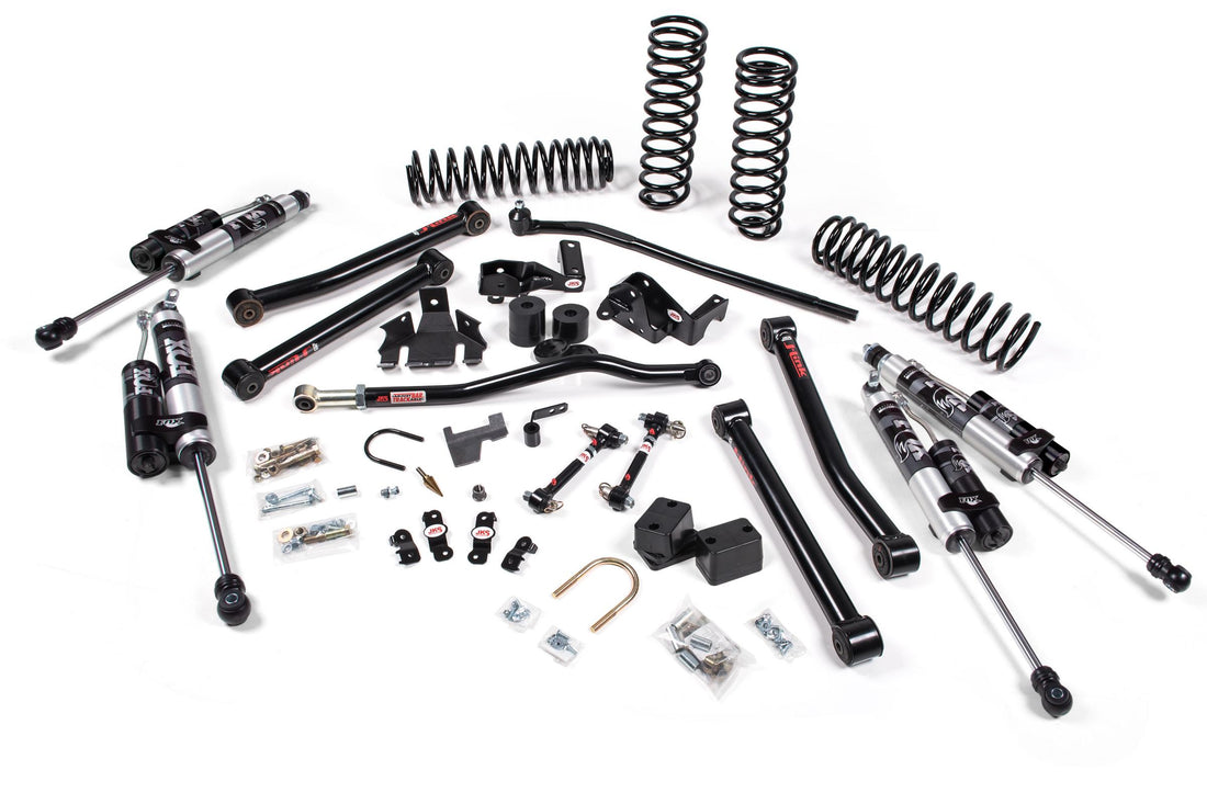 JKS Manufacturing JSPEC113KFA - 2007-2018 Jeep Wrangler JK J-Konnect 4 Door 3.5 Inch Lift Kit w/ Fox Adventure Series Shocks JSPEC 4