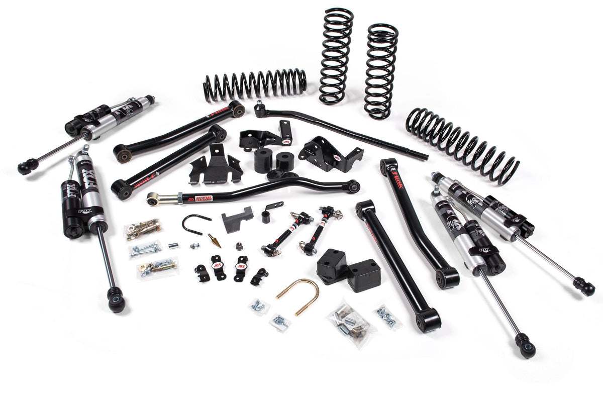 JKS Manufacturing JSPEC113KFA - 2007-2018 Jeep Wrangler JK J-Konnect 4 Door 3.5 Inch Lift Kit w/ Fox Adventure Series Shocks JSPEC 4
