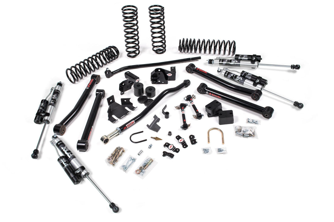 JKS Manufacturing JSPEC113KFA - 2007-2018 Jeep Wrangler JK J-Konnect 4 Door 3.5 Inch Lift Kit w/ Fox Adventure Series Shocks JSPEC 5