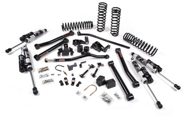 JKS Manufacturing JSPEC113KFR - 2007-2018 Jeep Wrangler JK 4 Door 3.5 Inch J-Konnect Lift Kit With Fox Remote Reservoir JSPEC