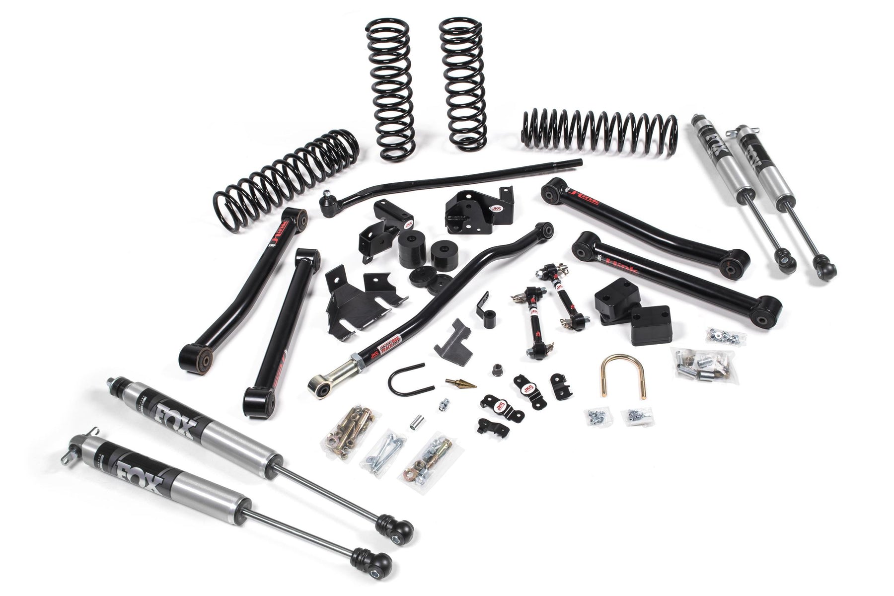 JKS Manufacturing JSPEC114KFA - 2007-2018 Jeep Wrangler JK J-Konnect 2 Door 3.5 Inch Lift Kit w/ Fox Adventure Series Shocks JSPEC 1