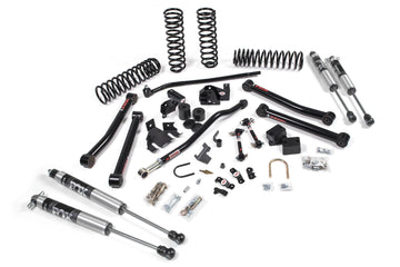 JKS Manufacturing JSPEC114KFA - 2007-2018 Jeep Wrangler JK J-Konnect 2 Door 3.5 Inch Lift Kit w/ Fox Adventure Series Shocks JSPEC 1