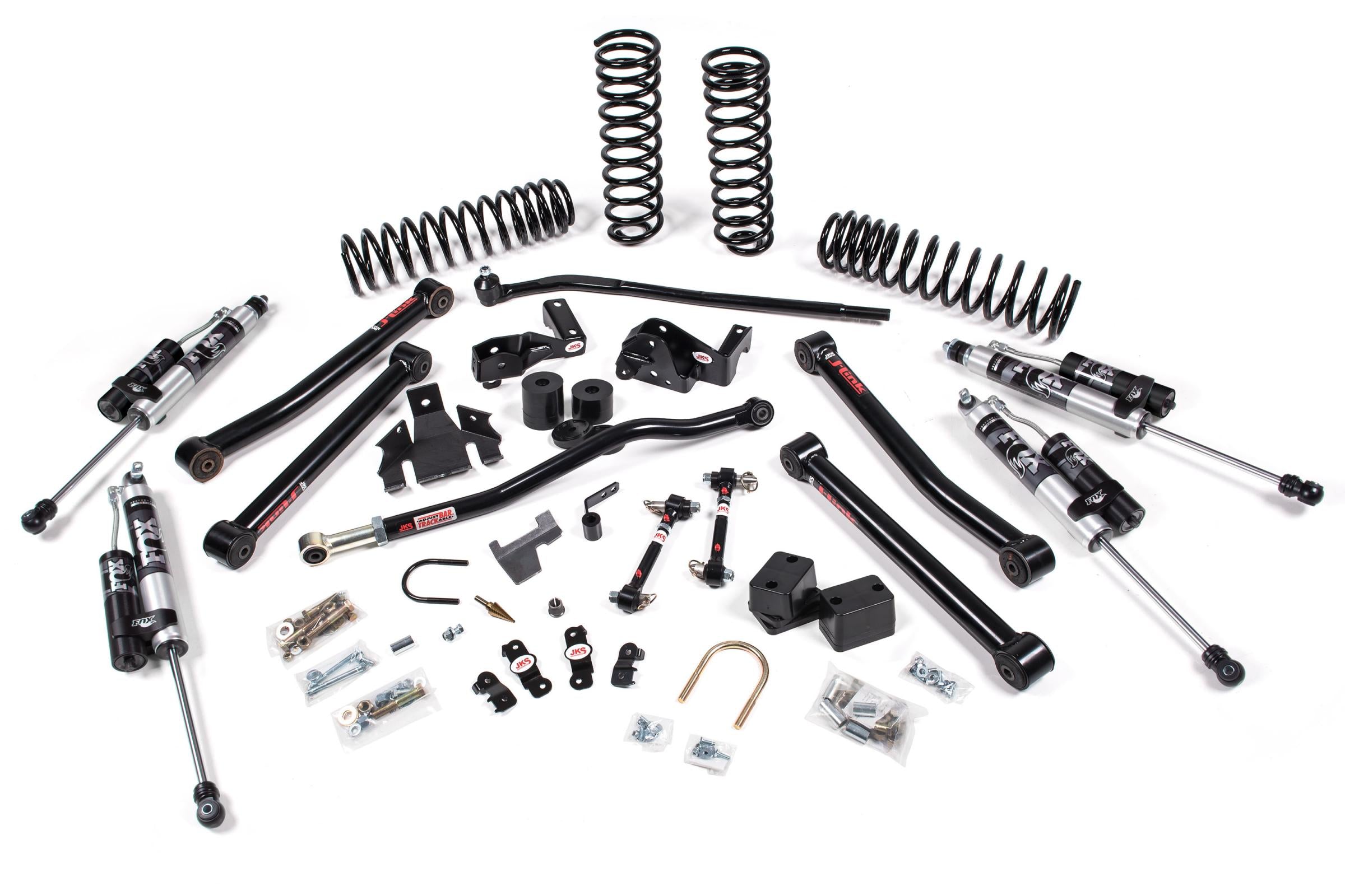 JKS Manufacturing JSPEC114KFA - 2007-2018 Jeep Wrangler JK J-Konnect 2 Door 3.5 Inch Lift Kit w/ Fox Adventure Series Shocks JSPEC 2