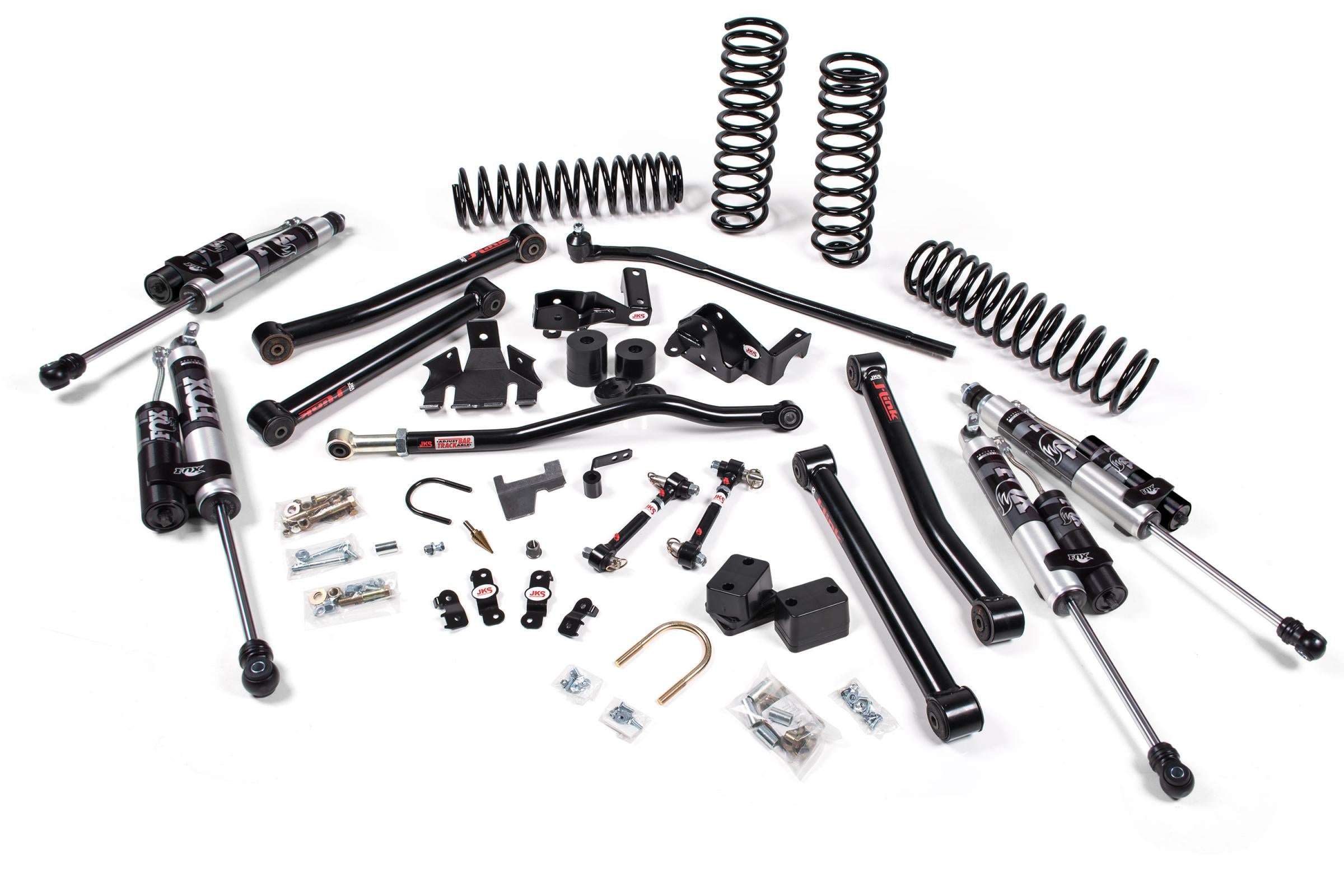 JKS Manufacturing JSPEC114KFA - 2007-2018 Jeep Wrangler JK J-Konnect 2 Door 3.5 Inch Lift Kit w/ Fox Adventure Series Shocks JSPEC 3