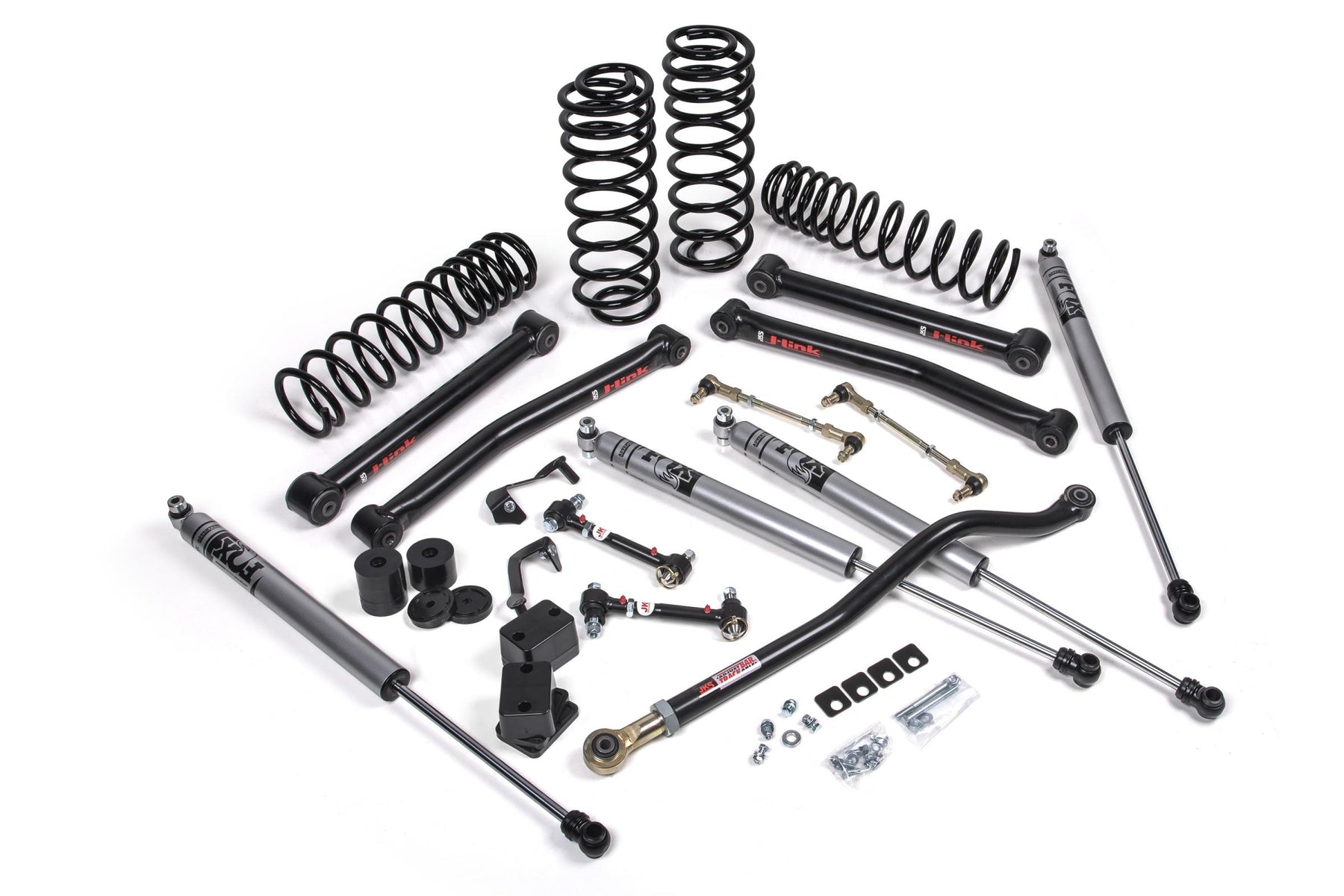 JKS Manufacturing JSPEC123KFA - 2018-2024 Jeep Wrangler JL J-Konnect 3.5 Inch Lift Kit 4 Door w/Fox Adventure Series Shocks Standard Rate Coils JSPEC 2