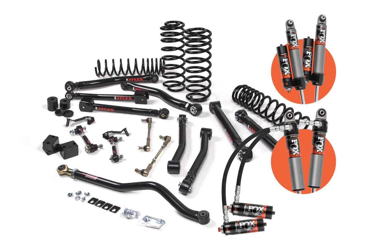 JKS Manufacturing JSPEC127PES - 2018-2024 Jeep Wrangler JL J-Krawl 3.5 Inch Lift Kit 4 Door w/Fox 2.5 Performance Elite Shocks Standard Rate Coils JSPEC