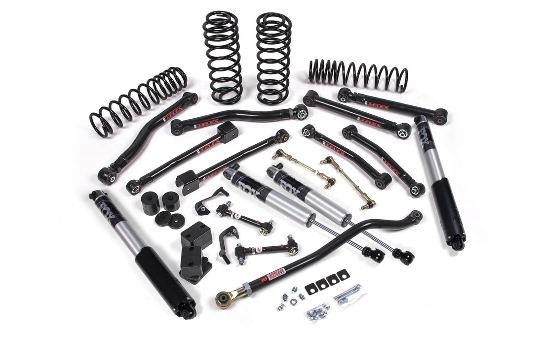 JKS Manufacturing JSPEC127PS - 2018-2024 Jeep Wrangler JL J-Krawl 3.5 Inch Lift Kit 4 Door w/Fox 2.5 Performance Shocks Standard Rate Coils JSPEC
