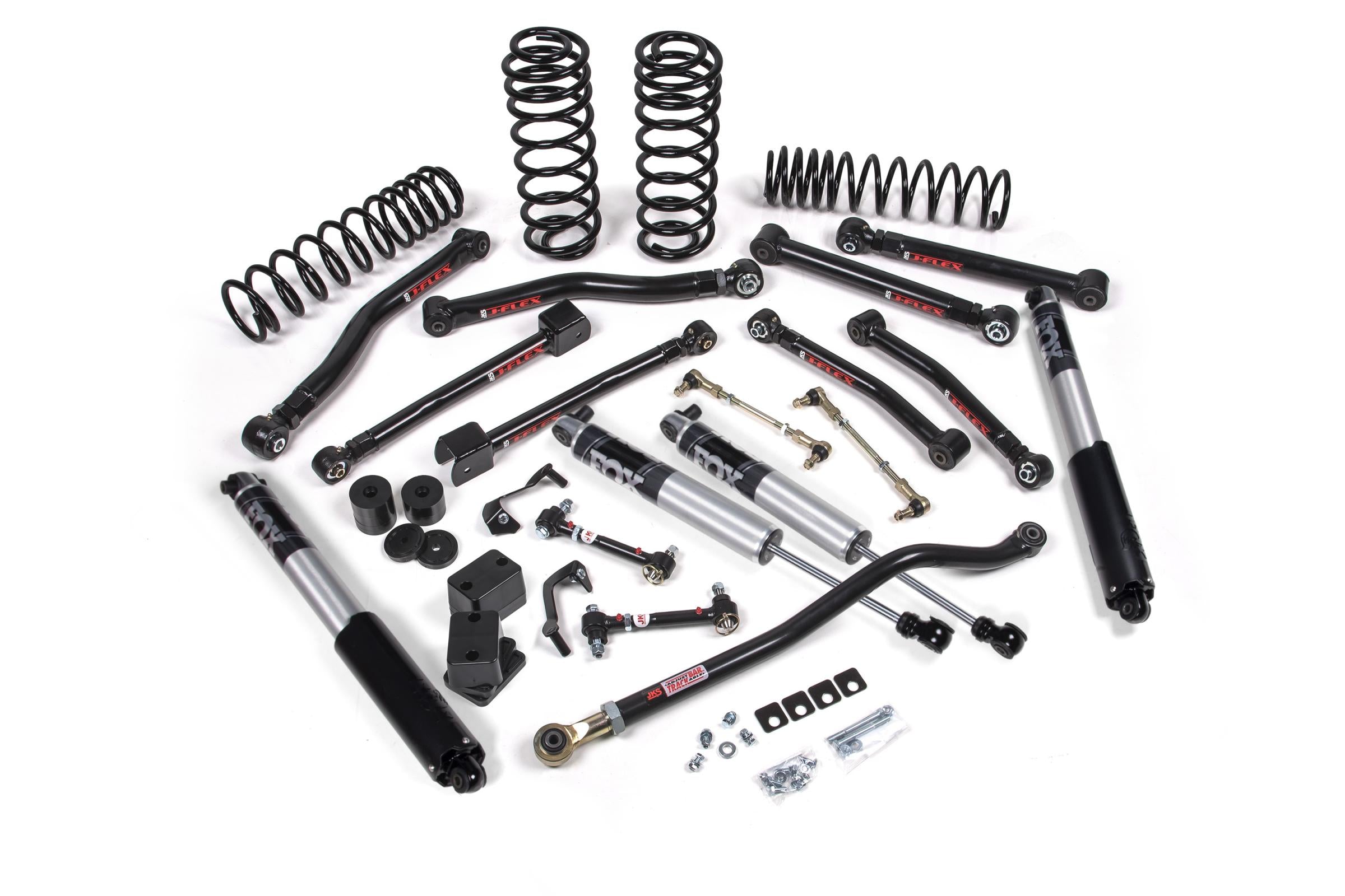 JKS Manufacturing JSPEC127PS - 2018-2024 Jeep Wrangler JL J-Krawl 3.5 Inch Lift Kit 4 Door w/Fox 2.5 Performance Shocks Standard Rate Coils JSPEC