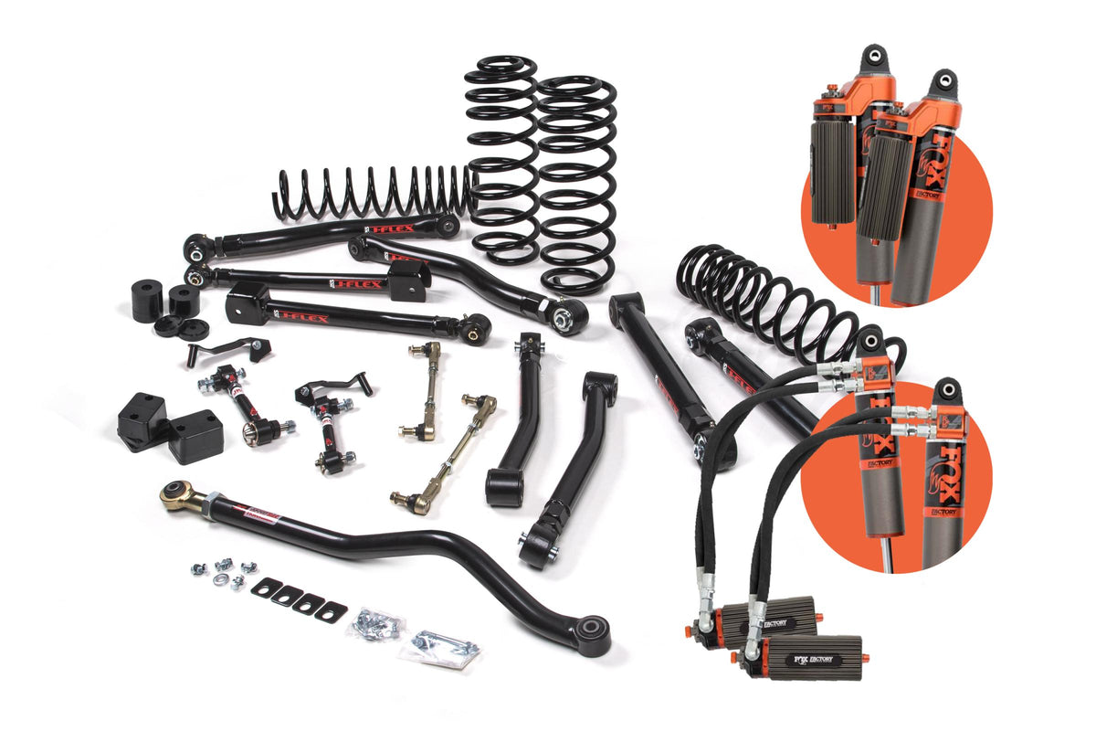 JKS Manufacturing JSPEC128FRS - 2018-2024 Jeep Wrangler JL J-Krawl 3.5 Inch Lift Kit 4 Door w/Fox 3.0 Factory Race Series IBP Shocks HD Rate Coils JSPEC