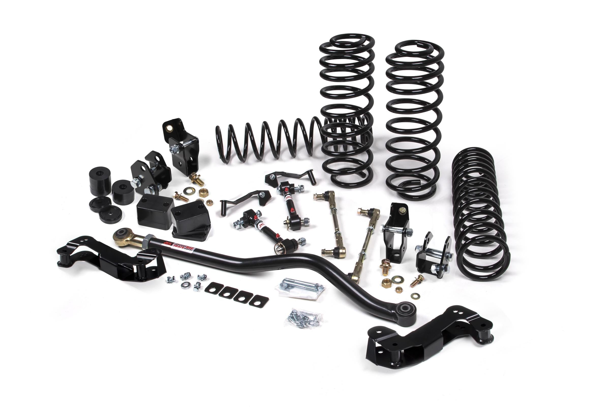 JKS Manufacturing JSPEC137KNS - 2018-2024 Jeep Wrangler JL J-Kontrol 2.5 Inch Lift Kit 4 Door w/Shock Extension Brackets Standard Rate Coils JSPEC