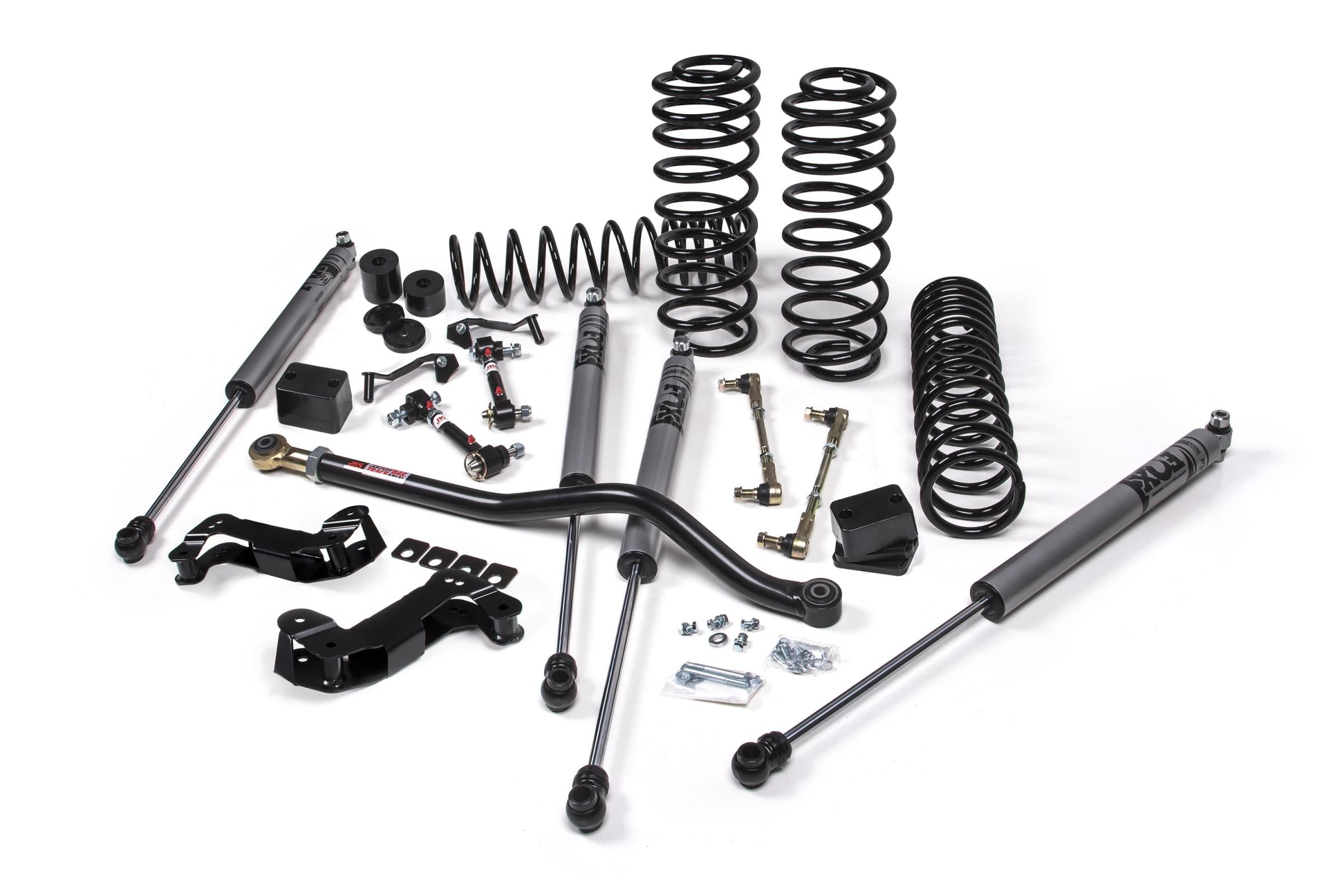 JKS Manufacturing JSPEC138KFA - 2018-2024 Jeep Wrangler JL J-Kontrol 2.5 Inch Lift Kit 4 Door w/Fox 2.5 Adventure Series Shocks HD Rate Coils JSPEC 1