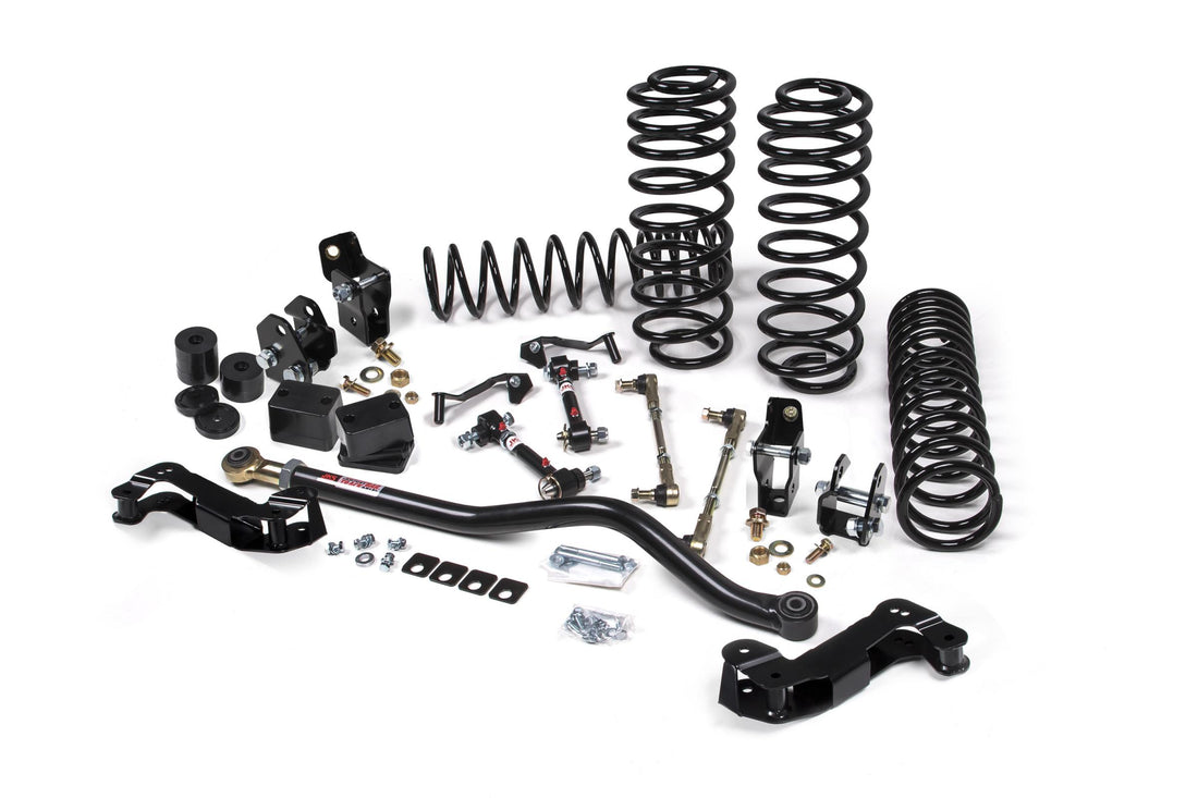 JKS JSPEC138KNS J-Kontrol 2.5 Inch Lift Kit w/Shock Extension Brackets HD Rate Coils