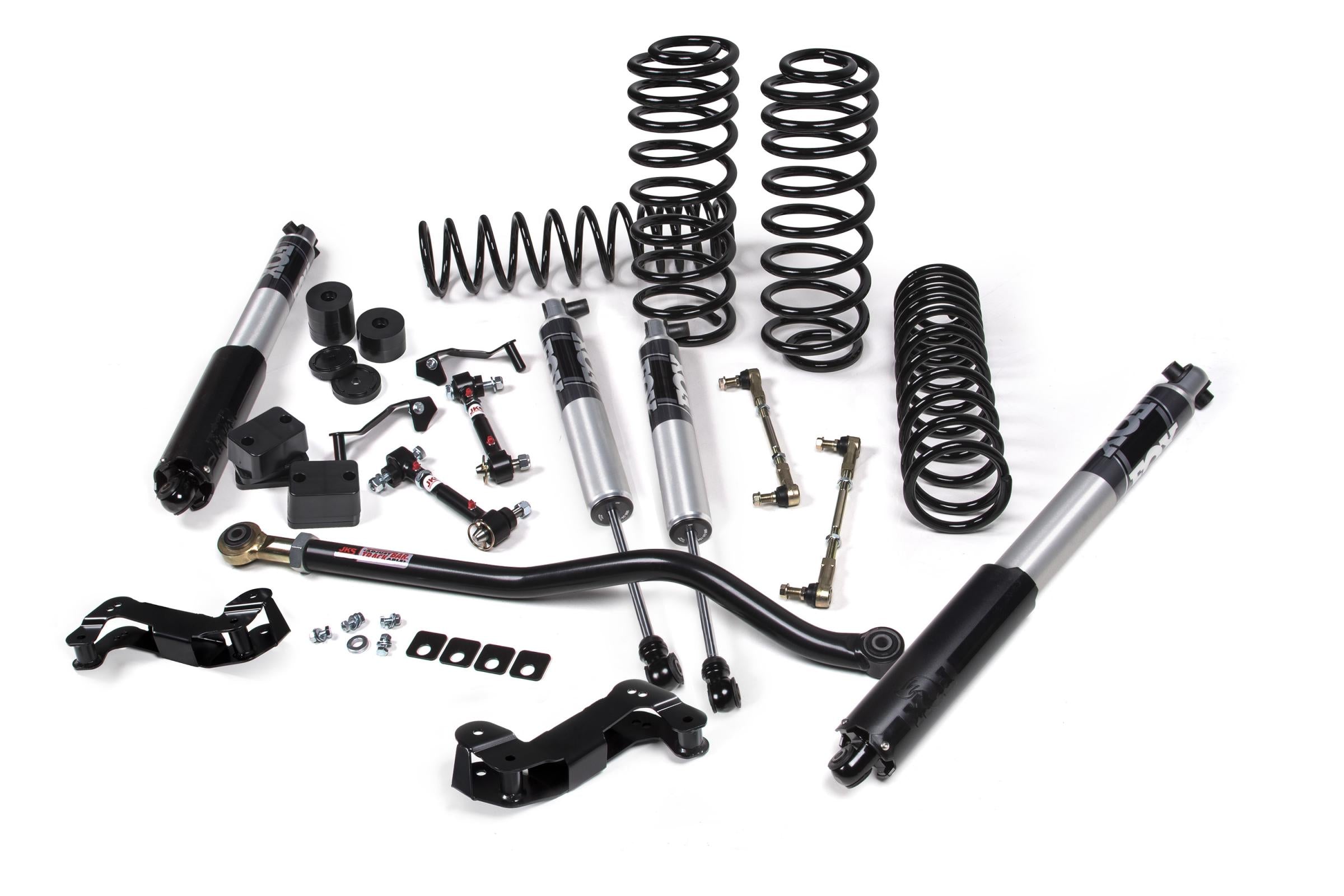 JKS Manufacturing JSPEC141PS - 18-24 Jeep Wrangler JL J-Kontrol 3.5 Inch Lift Kit 4 Door w/Fox 2.5 Performance Series Shocks Standard Rate Coils JSPEC