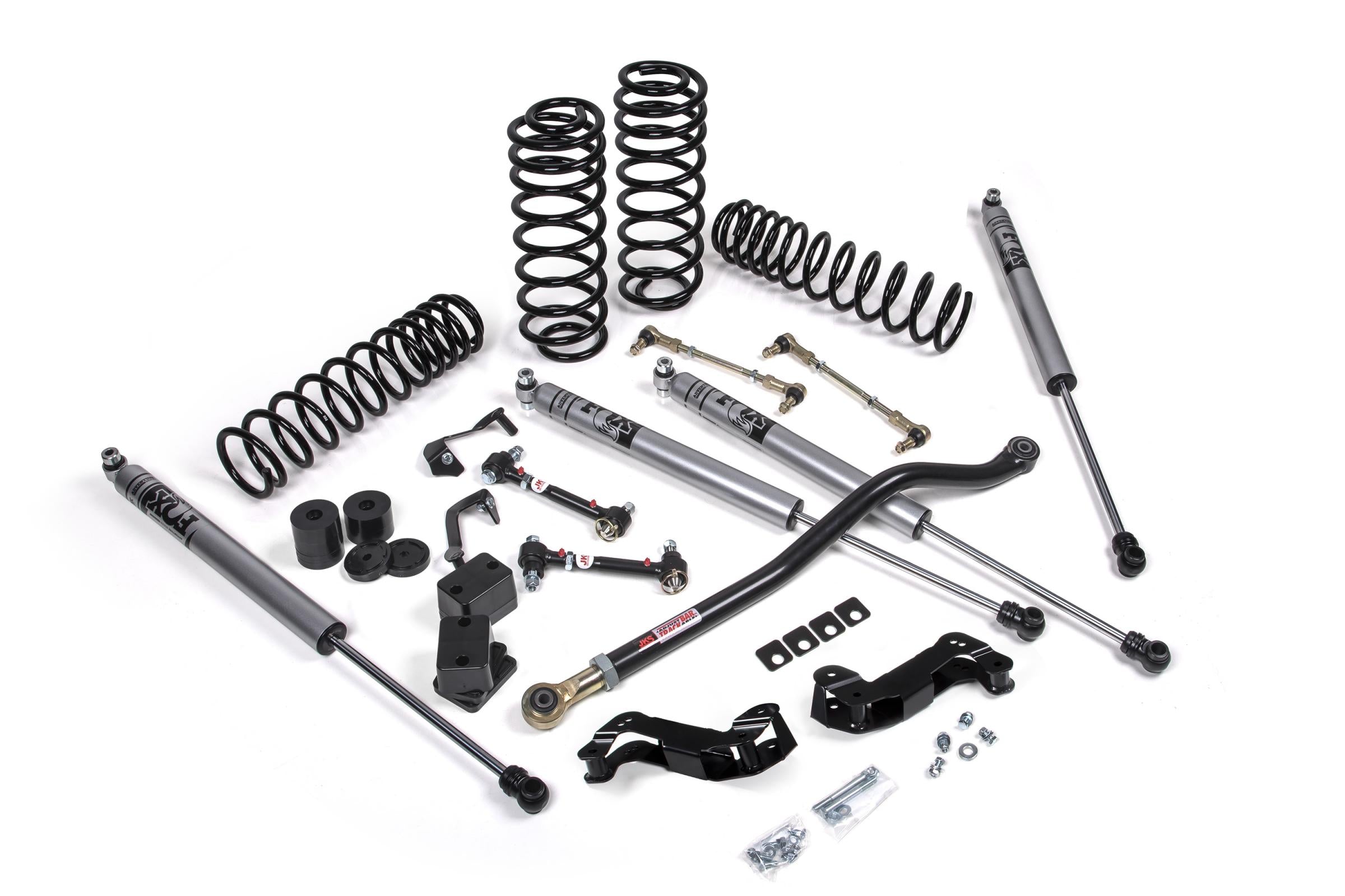 JKS Manufacturing JSPEC142KFA - 18-24 Jeep Wrangler JL J-Kontrol 3.5 Inch Lift Kit 4 Door w/Fox Adventure Series Shocks HD Rate Coils JSPEC 2
