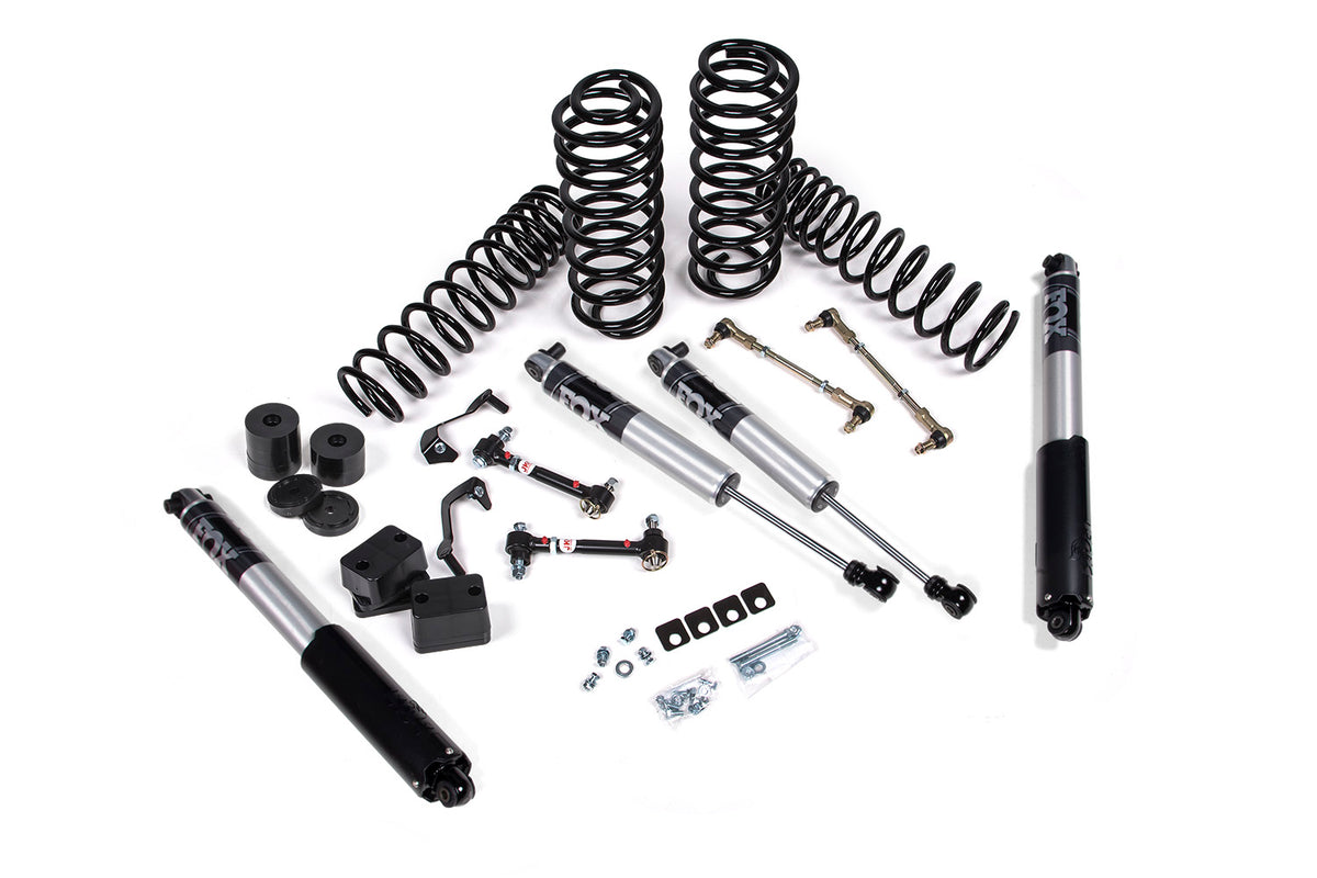 JKS Manufacturing JSPEC155PS - 2018-2024 Jeep Wrangler JL 1.5 Inch Suspension Lift Kit 1 Inch Rear Coil Spring Fox 2.5 Performance Series Shocks JSPEC