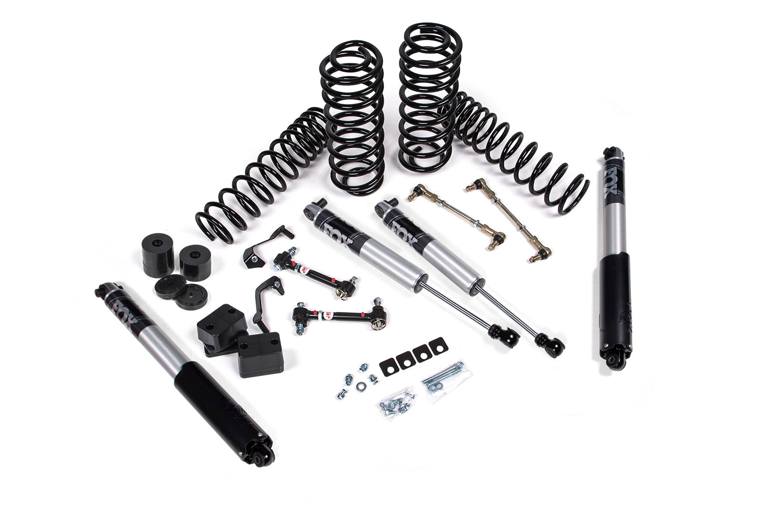 JKS Manufacturing JSPEC155PS - 2018-2024 Jeep Wrangler JL 1.5 Inch Suspension Lift Kit 1 Inch Rear Coil Spring Fox 2.5 Performance Series Shocks JSPEC