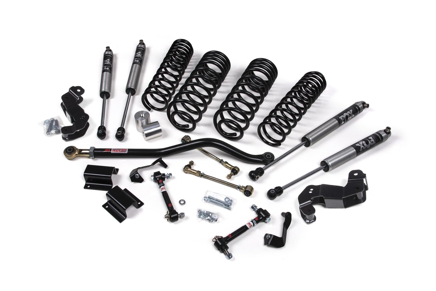 JKS JSPEC176KFP 3-3.5 Inch J-Kontrol Suspension Lift Kit Rear Fox 2.0 Performance Shocks