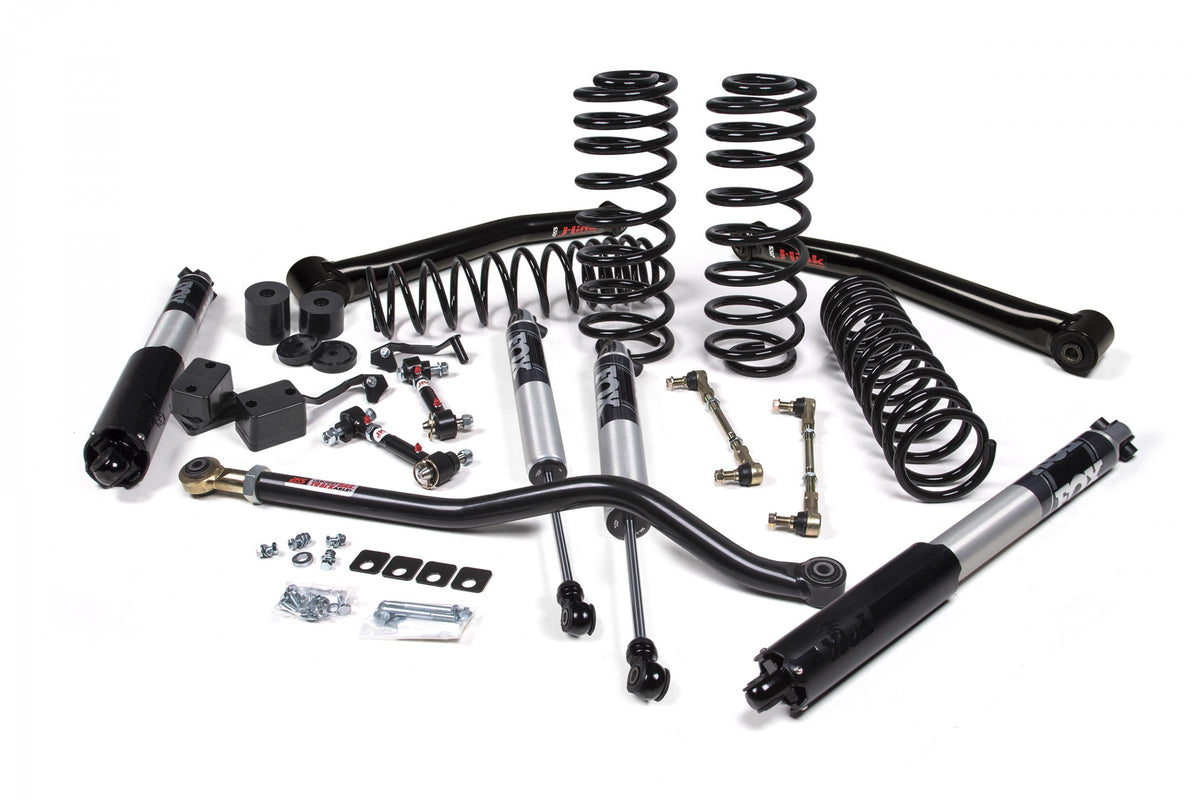 JKS Manufacturing JSPEC177PS - 2018-2024 Jeep Wrangler JL 1.5 Inch Suspension Lift Kit 1 Inch Rear Coil Spring w/ J-link arms Fox 2.5 Performance Series Shocks JSPEC